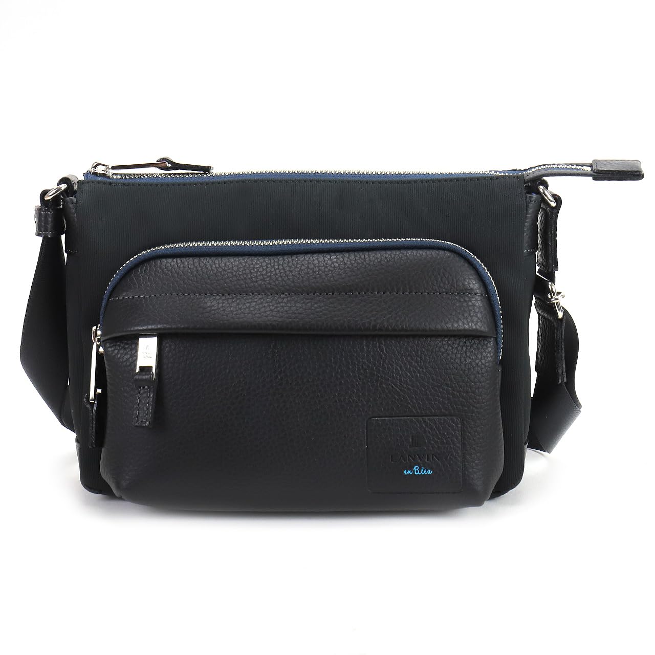 

Lanvin en Bleu Men s Pique Black Shoulder Bag