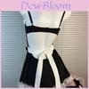 Mysterious Maid Sleepwear Set Maid Outfit With Padded Bust For Lounge And Nightwear