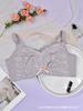 Lace No-wire Push-up Bra with Adjustable Straps Slim Fit Plus-size Underwear