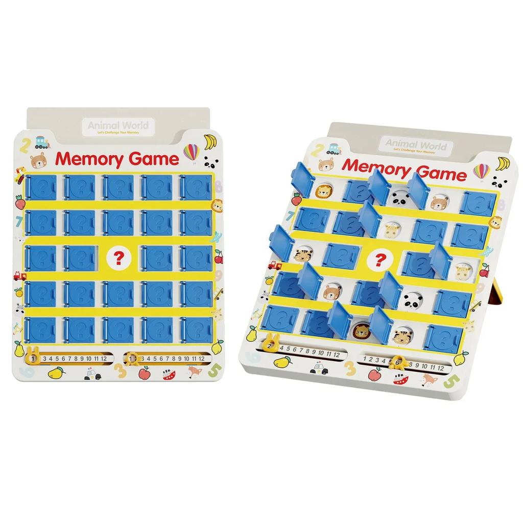 Memory Game Educational Toy 8 Sheets 16 Themes, Animal World Matching Cards, Toddler Brain Development Game, Family Learning Fun