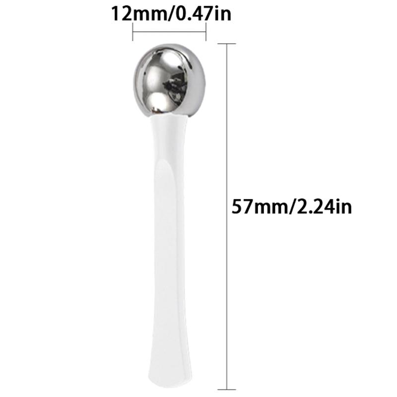 

Ролик для глаз, массажная палочка, аппликатор для крема для глаз, косметический шпатель, против морщин, ложка для лица, золотой сплав, инструмент для ухода за тонкой кожей лица белый