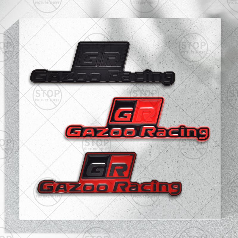 Car Sticker GR GAZOO Racing Logo 3D Decal Grille Body Side Badge Rear Trunk Emblem For Toyota Levin Corolla Camry Yaris Supra