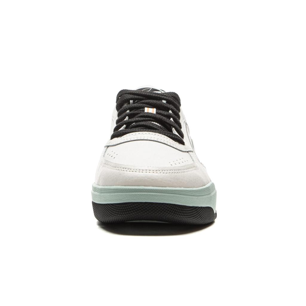 Li Ning Moon Glaze Slip Resistant Cushioning Abrasion Resistant Breathable Low top Skateboard Shoes Men's White Black AGCV333-2