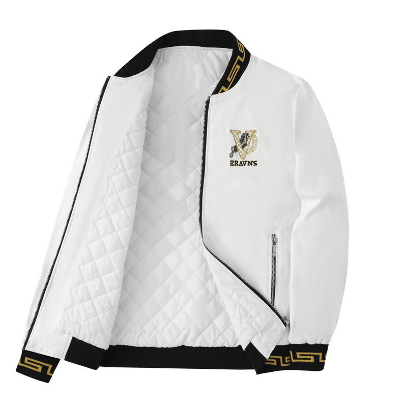 2025 Men's Fashion Trend: Embroidered Black Jacket - European Style