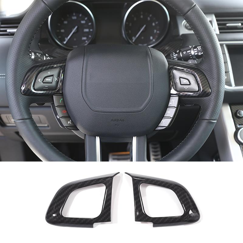 For Land Rover Range Rover Evoque 2011-2018 Car Carbon Fiber Interior Gear Shift Console Decoration Cover Stickers Accessories