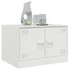 White Coffee Table 67 x 50 x 44 cm Steel