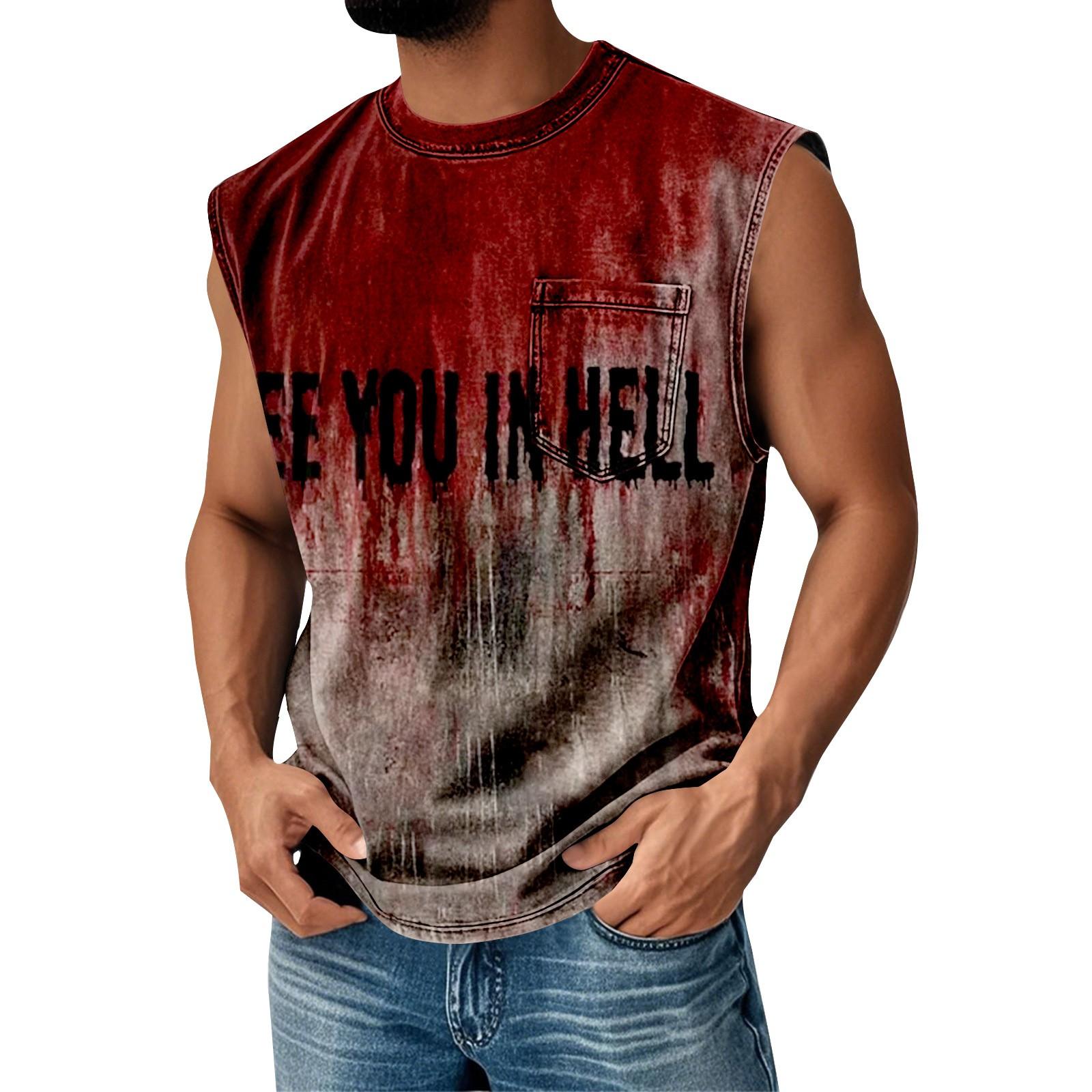 

Мужской летний однотонный спортивный жилет с карманами, мужской спортивный повседневный жилет XXXL винный