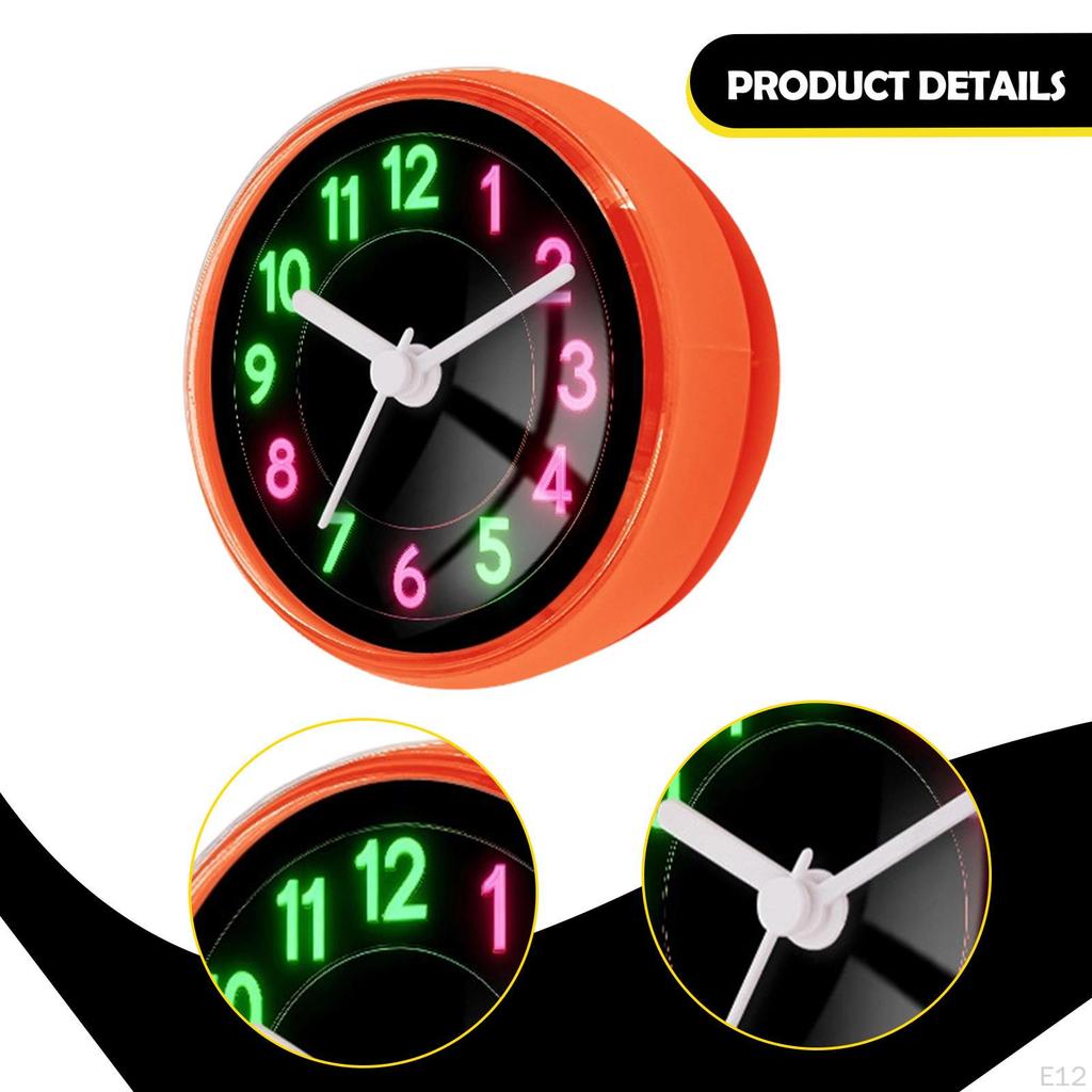 Compact And Waterproof Shower Wall Clock with Suction Cup, Easy-to-read Materials, Suitable for