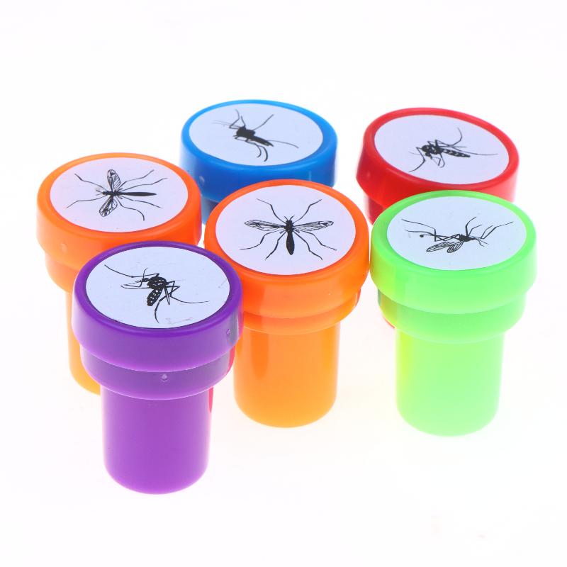 Mosquito Pattern Self-Inking Stamps 4 Pack Clear Imprint Easy Use for DIY Scrapbooking Journal Planner Decor