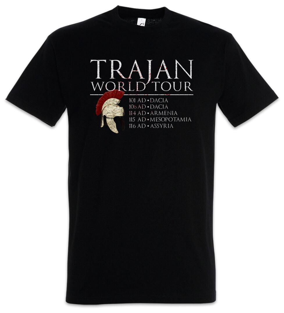 Trajan World Tour T-Shirt Fun Princeps Rom Roma Rome Roman Legion Emperor Caesar XL
