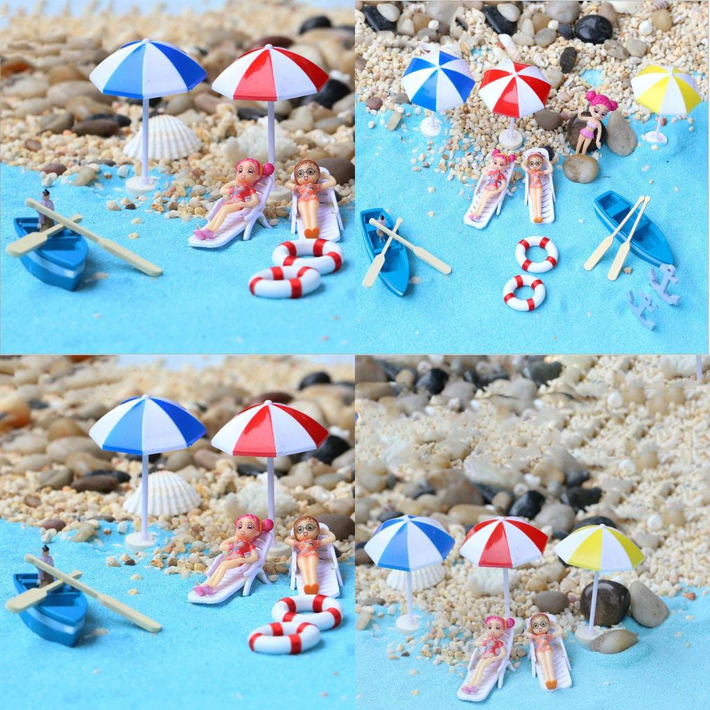 Durable Miniature Beach Ornament With Fine Workmanship For Diy Micro Landscape Projects