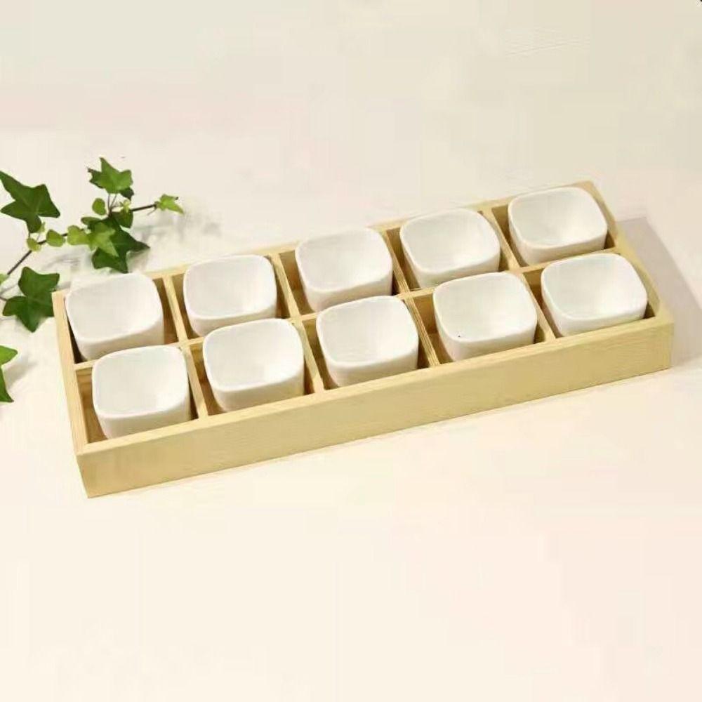 Wood Storage Box Multifunctional Bonsai Holder High Quality Succulent Flowerpot Tray
