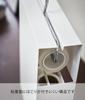 Yamazaki Jitsugyo 4325 Carpet Cleaner Stand White Tower Adhesive Cleaner with Spare Storage Approx. W20XD7XH27.5cm