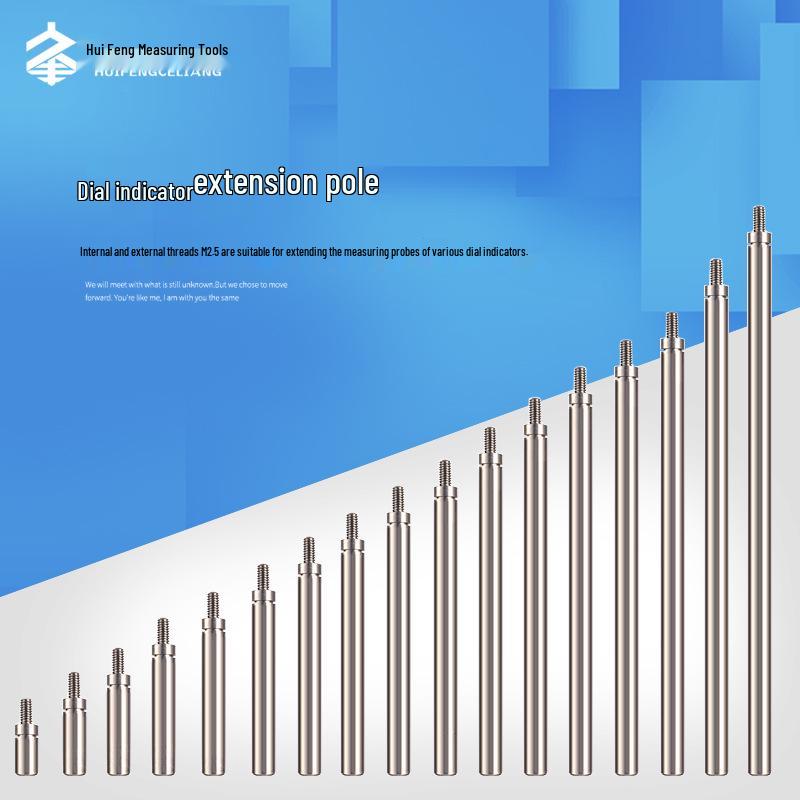 Micrometer Head Dial Indicator Extension Rod with Internal and External Thread M2.5 Extension Rod D4.5*L15