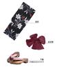 Yukata Set Junior Retro Change Weave 3 Piece Set Heiko C Girls Yuri Yuri [KYOETSU] (Yukata, Obi, Geta) (130cm, 10. Investigation)