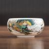 High-grade Ceramic Teacup Kung Fu Cup Owner Dragon Year Limited Hand-painted Suet Jade White Porcelain Single Cup Tea Set Accessories