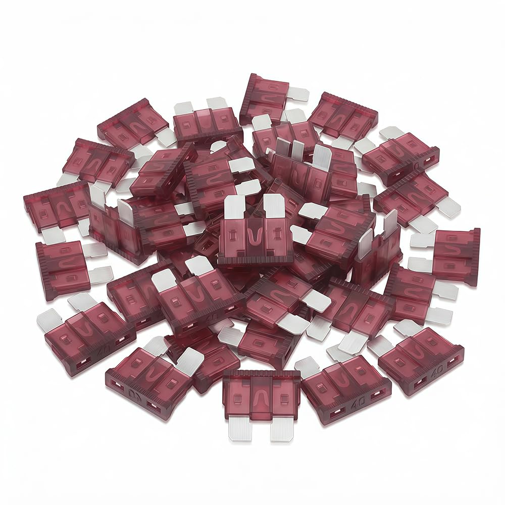 (80Pcs) 10 Amp Standard Fuse, 10A Car Blade Fuses for Car/RV/Truck/SUV/Motorcycle/Boat