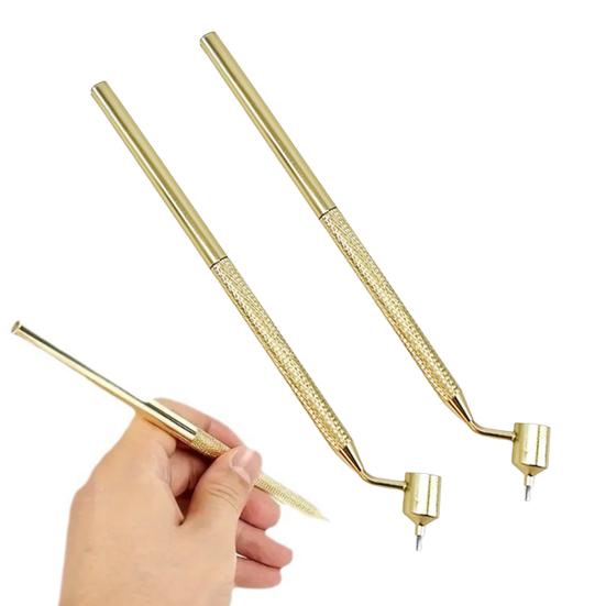 Fine Line Paint Pen Fluid Ink Applicator Pen Metal Slanting Tip Fine Line Pen Paint Applicator Pen for Rock Chips Car Scratch Repair Retouching