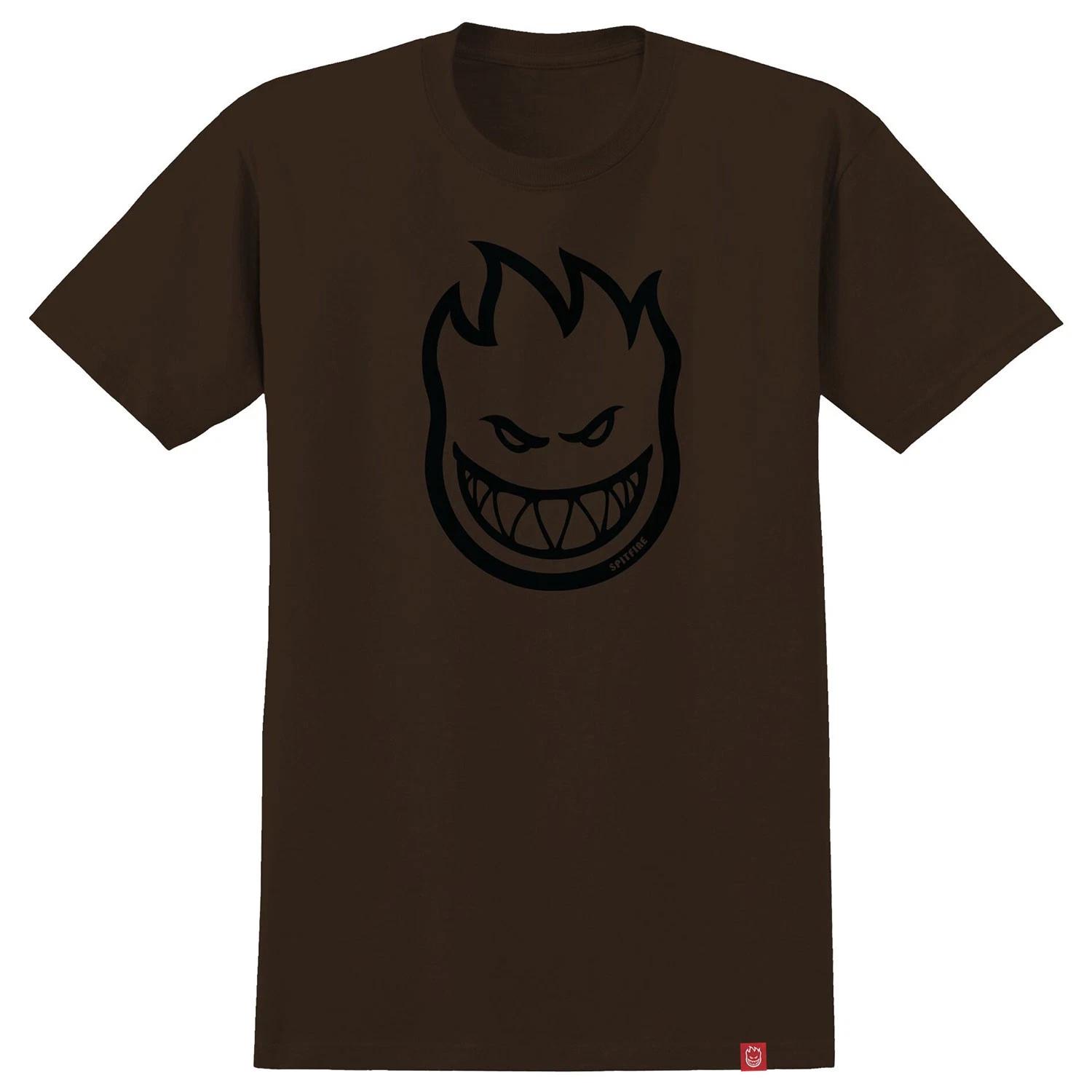 Spitfire Wheels Shirt Bighead Dark Chocolate/Black 3XL