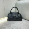2026 leather cross-border new cloud bag woven portable shoulder crossbody magnetic bowling Boston bag women