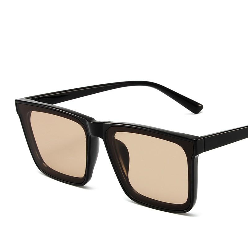 New Brand Sunglasses Men Vintage Square Shape Personality Women Large Frame Classic Fashion Simple Trend Outdoor Eyewear Uv400