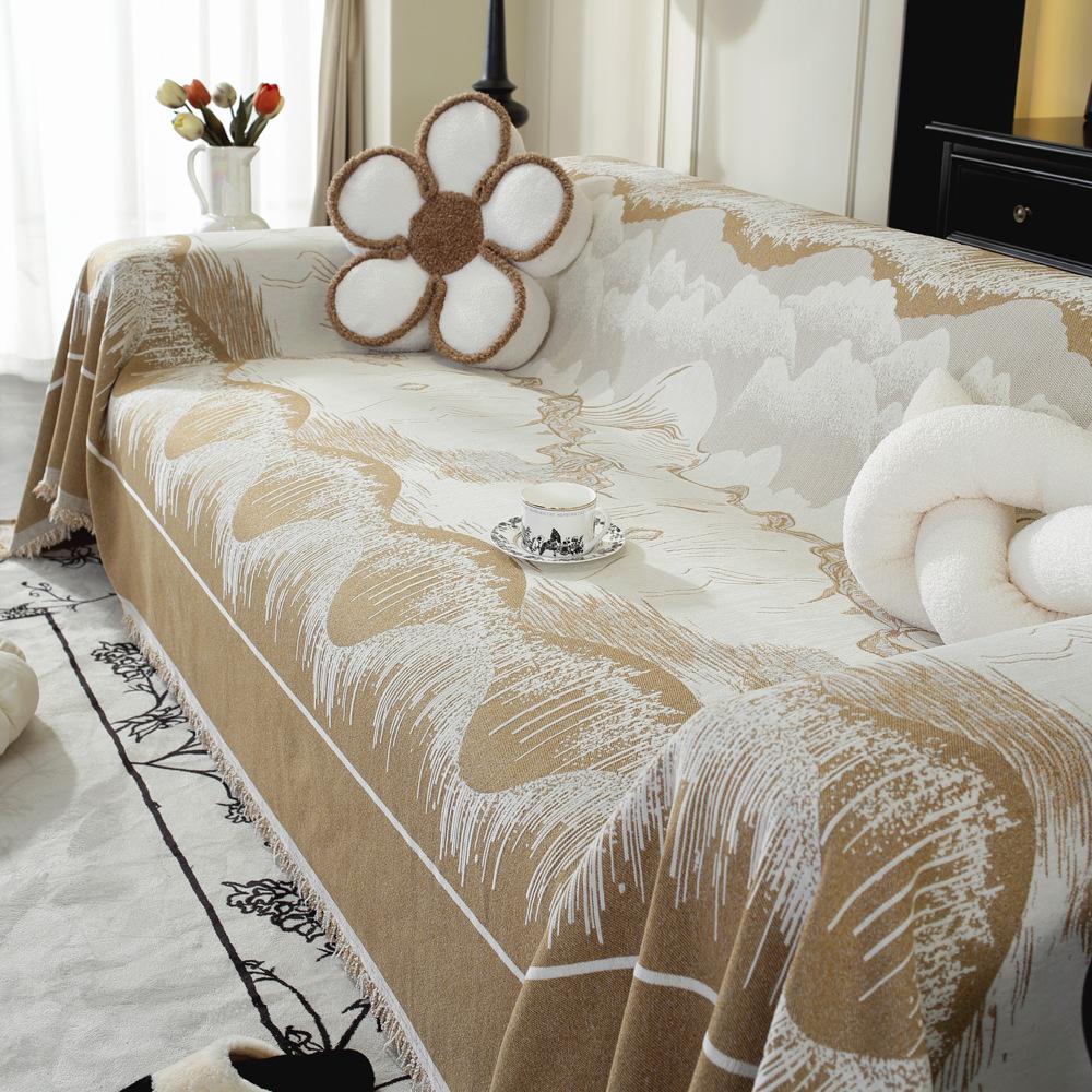 Anti-Scratching Sofa Towel a Whole Piece of Full Covered Chenille Advanced Sense Sofa Cover All-Inclusive Cover Cloth Blanket