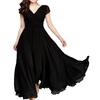 Lady Petticoats Plus Size Dress Thin Breathable Ankle-length Women Summer Spring Slim Sundress for Street Wear