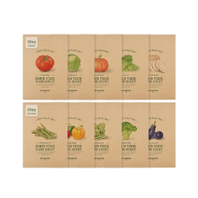 SKINFOOD - Sous Vide Mask Set - 10 Types Broccoli