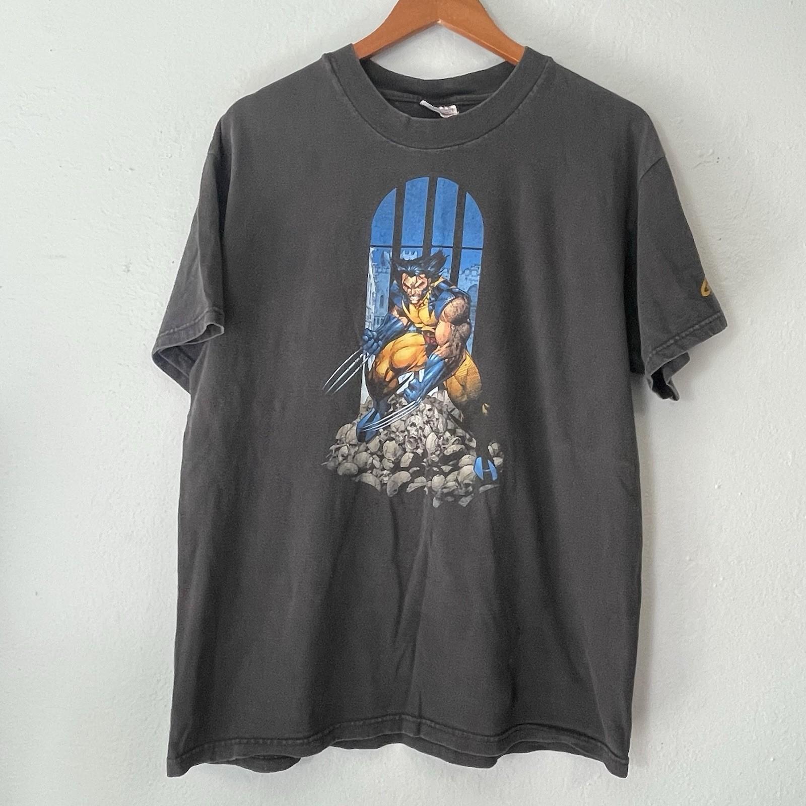 Vintage 1999 X-men Wolverine Marvel Comic Images Graphic T-shirt Sz Large Unisex T-Shirt XXL