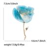 New Classic Acrylic Rose Brooches for Women Unisex Plant Flower Pins Casual Party Jewelry Accessories Gifts Friends Decoration