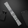 Watch Band for Garmin Vivoactive 4 Stainless Steel 7-Beads Silver Strap
