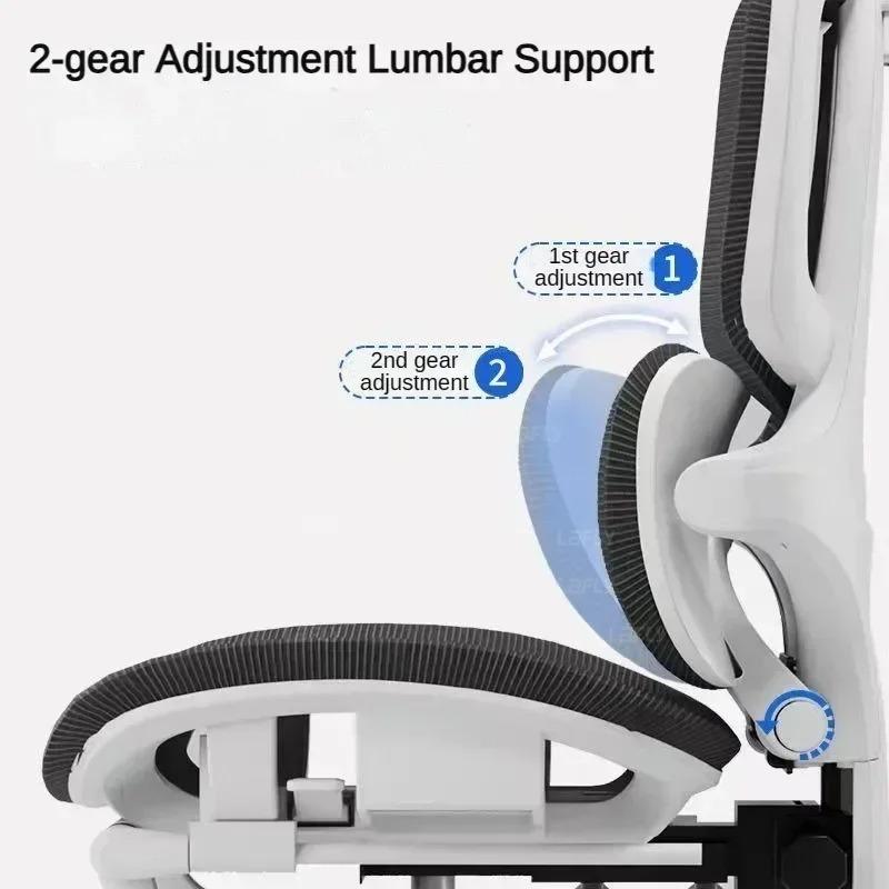 Ergonomic Office Chair, Mesh Office Chair with High Backrest, Swivel Desk Chair with Adjustable Lumbar Support, Home Computer Gaming Chair