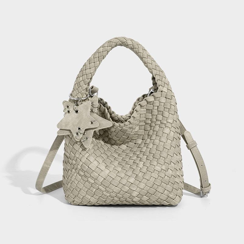 Niche Denim Woven Bag Tote Bag for Women 2025 New Casual Handbag Shoulder Bag Large Capacity Bucket Bag