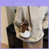 Fashionable Bucket Bag For Women 2023 New Autumn Winter High-end Weave Single Shoulder Crossbody Bag