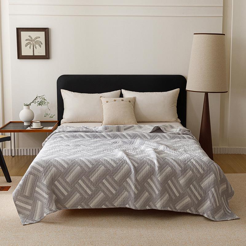 Three-Layer All-Cotton Jacquard Gauze Blanket: A-Grade Pure Cotton Nap, Multi-Functional, Air Conditioning Blanket