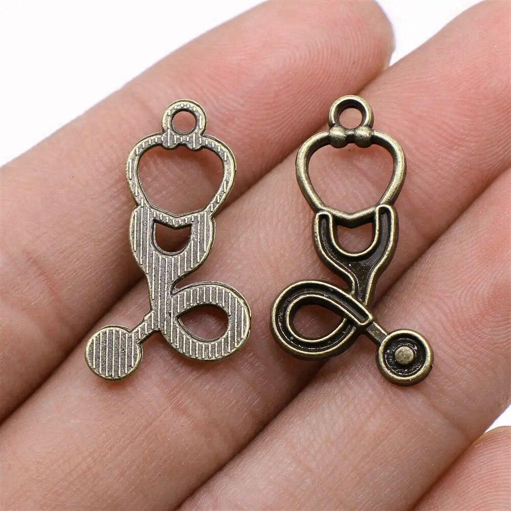 

Доктор термометр подвески украшения милые принадлежности для изготовления ювелирных изделий A17-10pcs-15x28mm