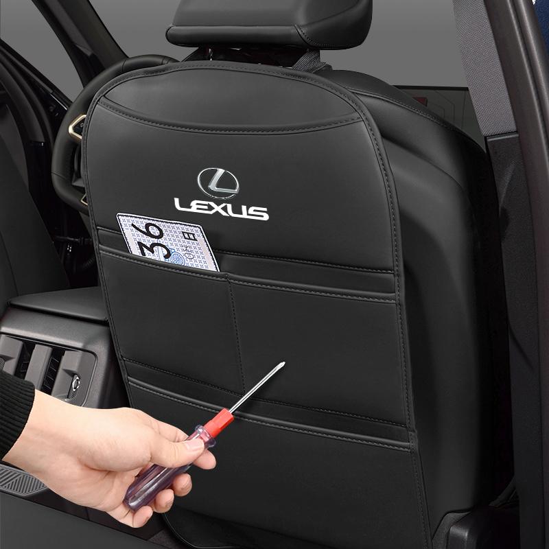 PU-Leder Autositz-Rückenlehnen-Schutzabdeckung Anti-Tritt-Matte für Lexus F-SPORT ES RX NX LS UX LM LX GX LC RZ IS CT GS RC HS SC TX LBX