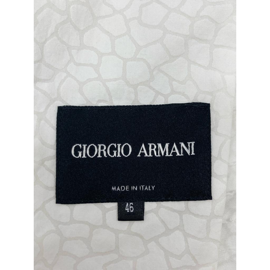 GIORGIO ARMANI White PG4014 Inside Lace All-Over Print Jacket Jacket 46 whiteUsed