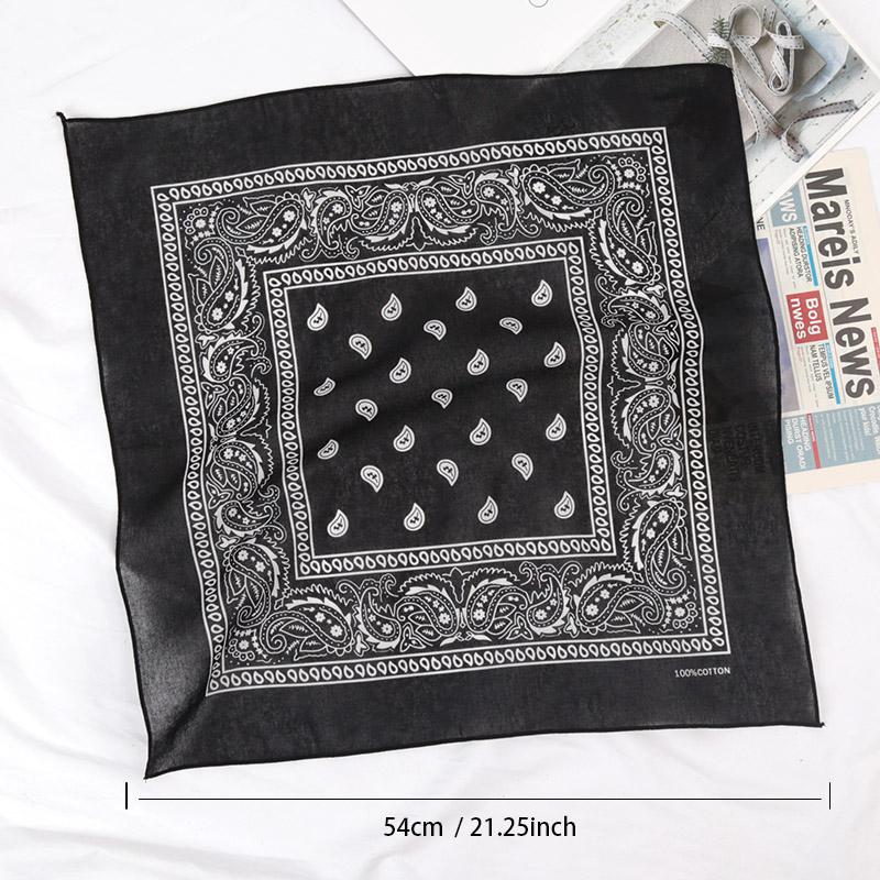 Headbands Fashion Bohemian Cotton Print Bandana Hair Bands Hip Hop Man Women Outdoor Unisex Wrist Wraps Face Mask Handkerchief