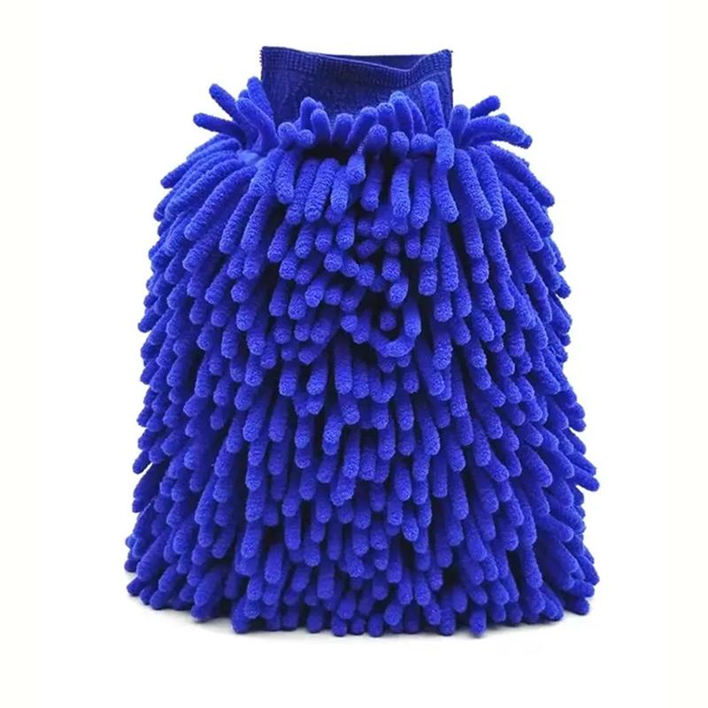 Microfiber Car Wash Mitt Double Sided Chenille Auto Gloves Ultra Absorbent Wash Car Sponge Scratch Free Microfiber Car Cleaning