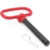 1 Pack Head Towing Hitch Pin and Clip Clevis Pin Hitch with Rubber-Coated Handle (3/4in X 6-1/2 Inch)