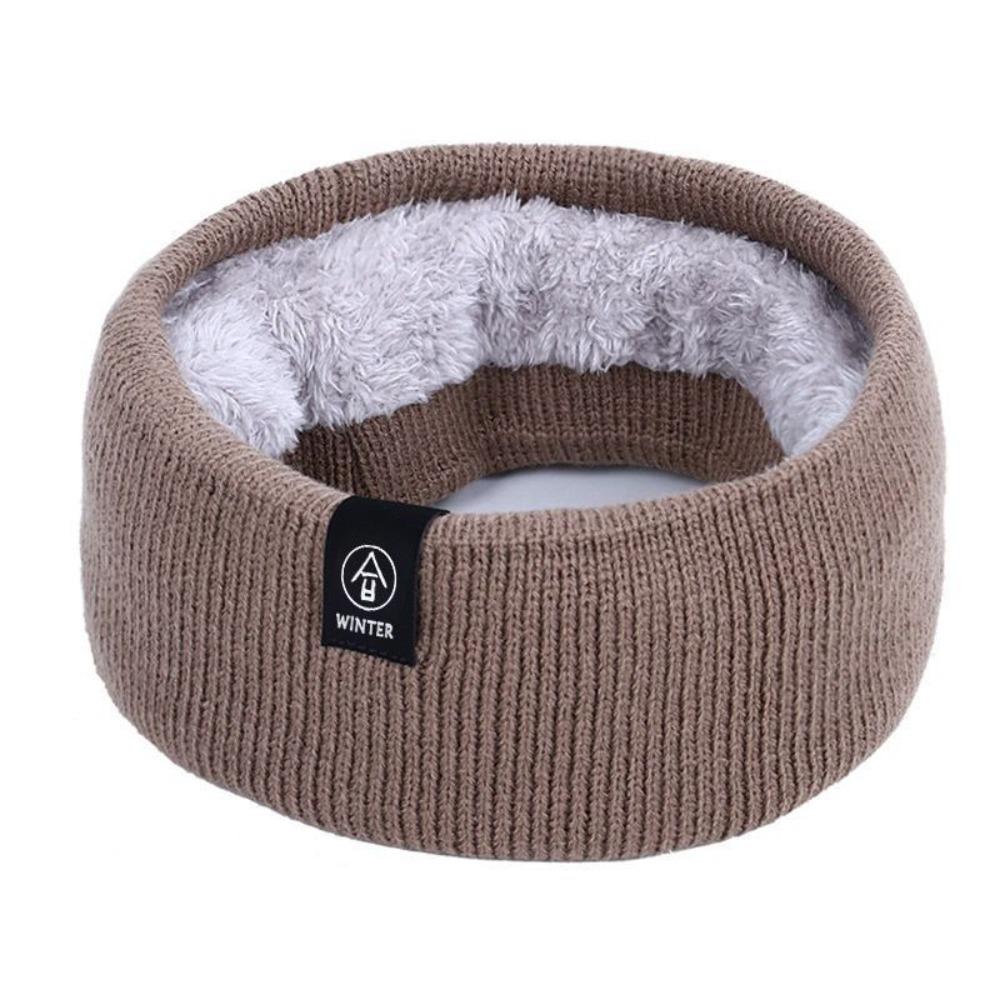 New Thick Knitted Scarf Soft Knitted Keep Warm Cotton Wool Scarf Cold-proof Collar Winter Scarf Women Men кофейный
