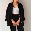 Two Piece Suit Women Summer Muslin Shirt And Trousers Clothes Two Piece Beachwear Suit Two Piece Suit Women