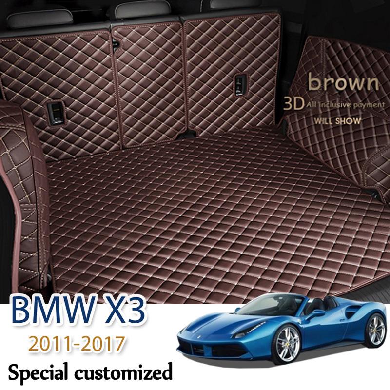 

The Trunk Cargo Leather Liner Car Boot Liner Cargo Compartment Floor Carpet Mud For BMW X3 F25 2011-2017