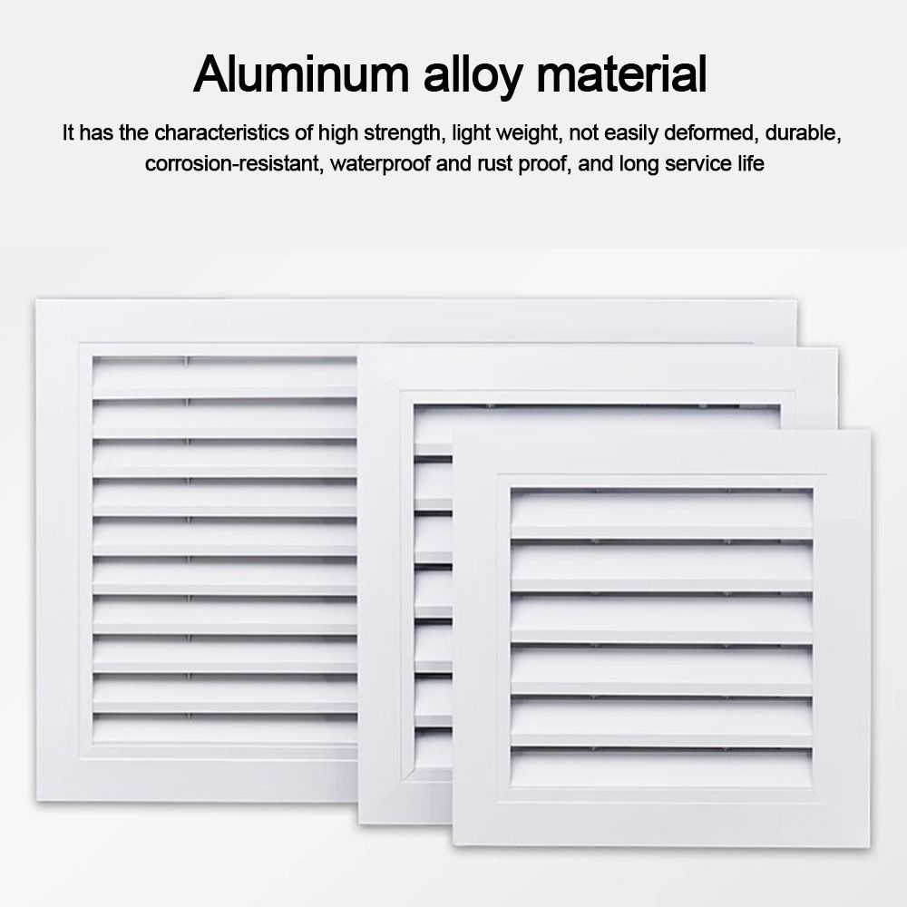 White Gable Vent Aluminum Alloy Return Air Grill New Ventilation Grille  Attics