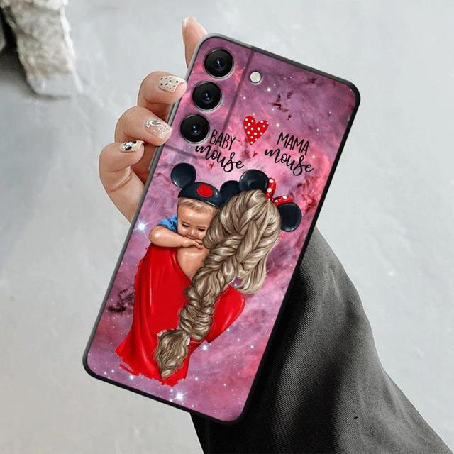 Shell For Samsung Galaxy S23 S22 S21 S20 Fe Ultra S10 S9 S8 Plus Note 20ultra 10plus Case Cover Mom Princess Baby Girl Woman