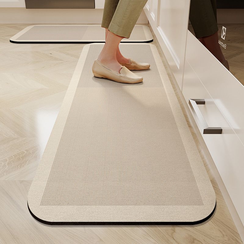 1/2PC Wabi-Sabi Kitchen Floor Mat Non-Slip And Oil Resistant Carpet Diatomaceous Mud Absorbent Foot Mat Home Decoration