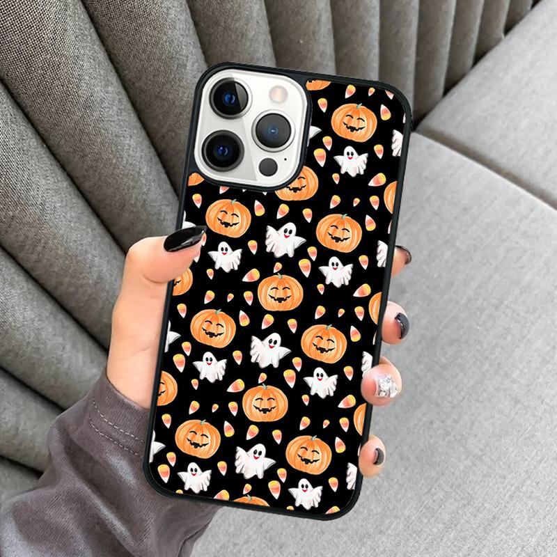 

Pumpkin Halloween Bat Witch Boo Phone Case For iPhone 17 Air 16 16e 15 13 14 Pro Max 11 12 Plus 2022 MAX Cover coque iPhone 14plus