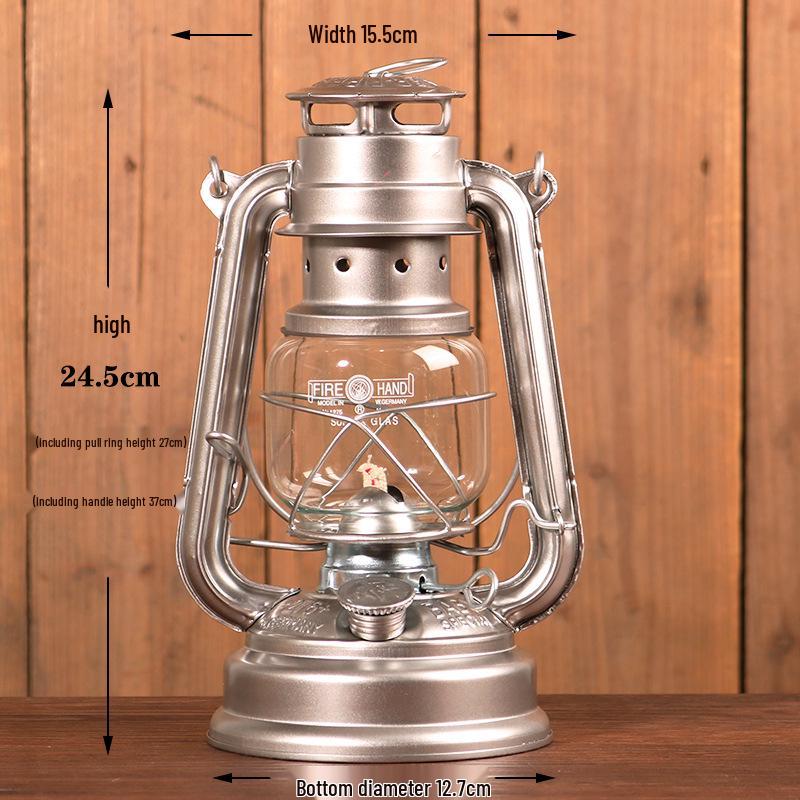 Retro Nostalgic Multi-Color Kerosene Horse Lamp - Portable Outdoor Camping & Decorative Lamp