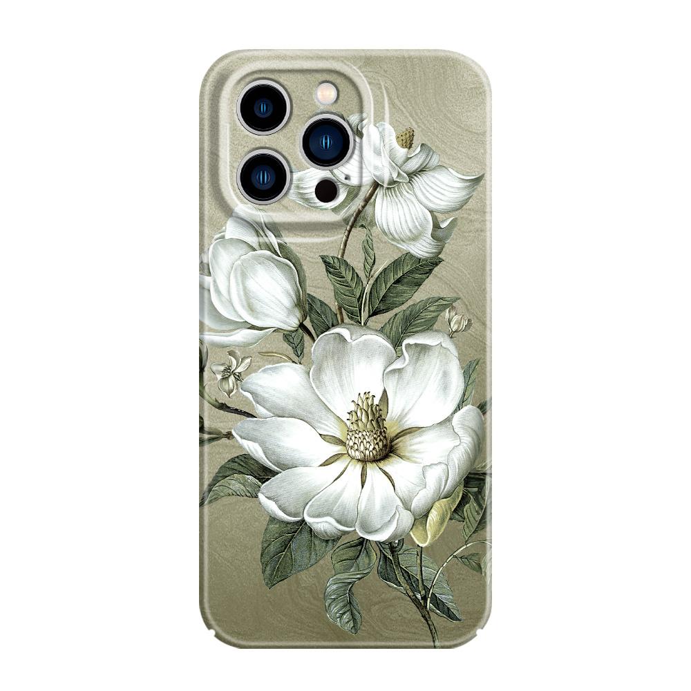 Gorgeous Magnolia Phone Case For iPhone 13 12 11 7 8 6 6S Plus Pro Max Mini X XS XR SE 2020 2022 Film Hard Cover